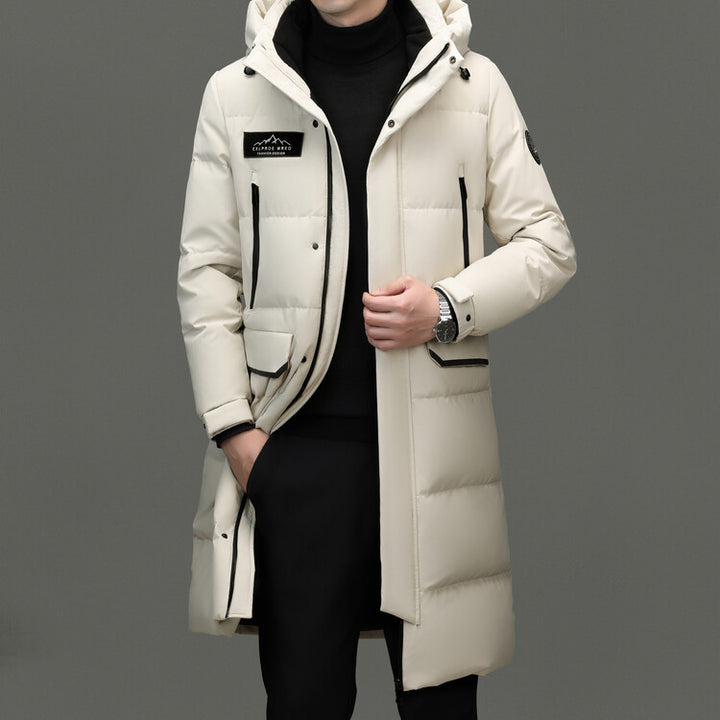 Herren lange, isolierte Winterjacke Echoarchiv