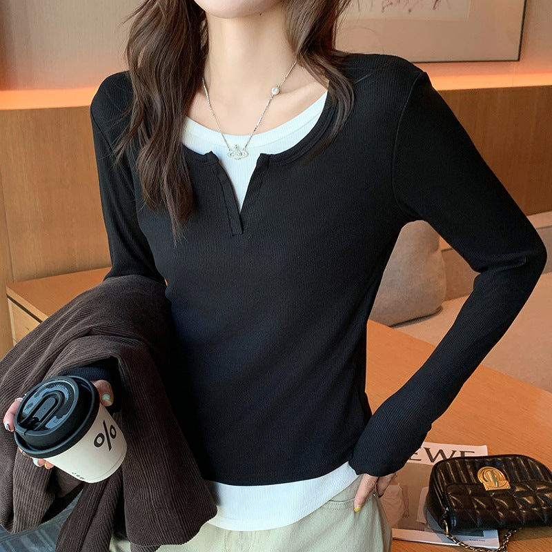 Damen Elegant geschnittenes Langarmshirt Echo Archiv