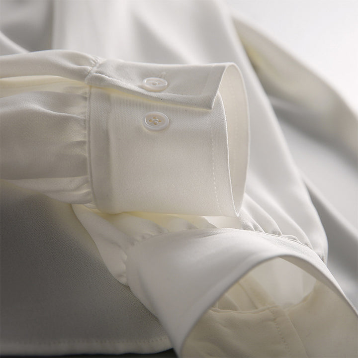Damen Elegante Bluse mit Schleifendetail Echoarchiv 1789268628