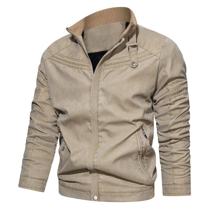 Herren strapazierfähige Übergangsjacke mit hochwertiger Steppung und praktischen Reißverschlusstaschen Echoarchiv