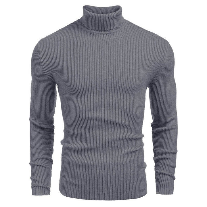 Herren Rollkragenpullover aus feinem Rippstrick Echoarchiv