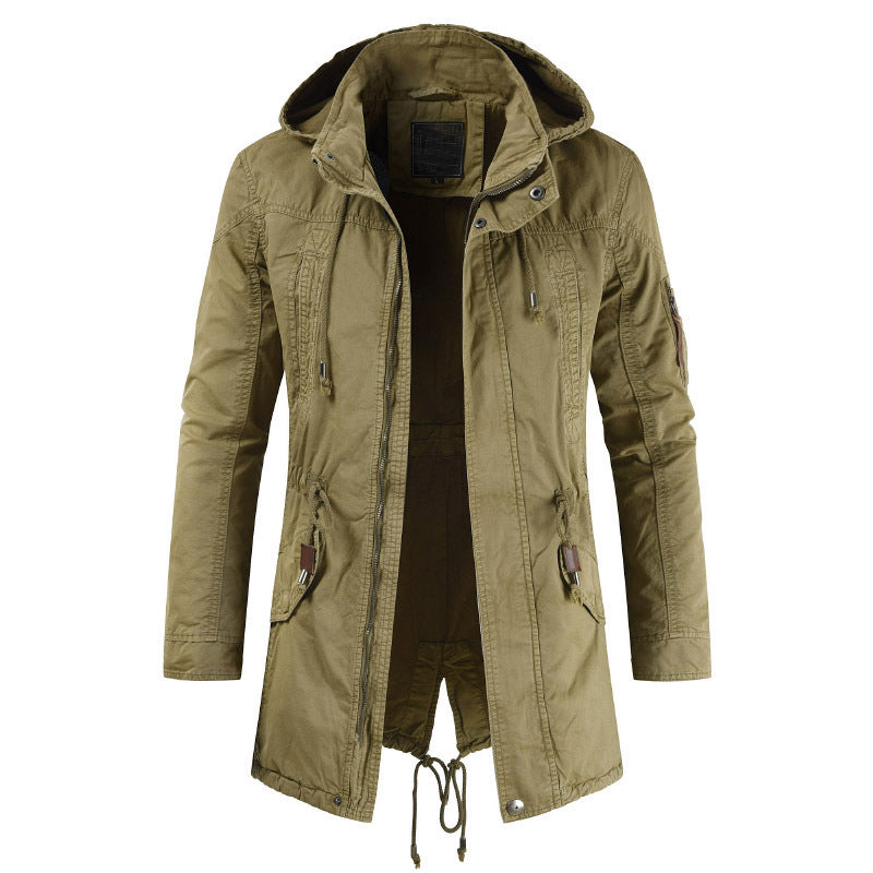 Herren Funktionsjacke mit praktischem Reißverschluss und verstellbarer Kapuze Echoarchiv