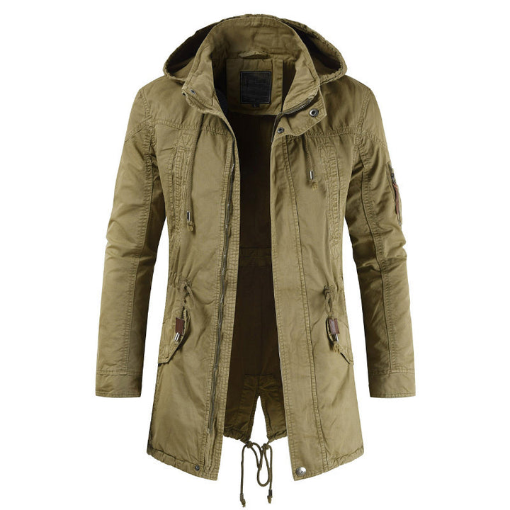 Herren Funktionsjacke mit praktischem Reißverschluss und verstellbarer Kapuze Echoarchiv