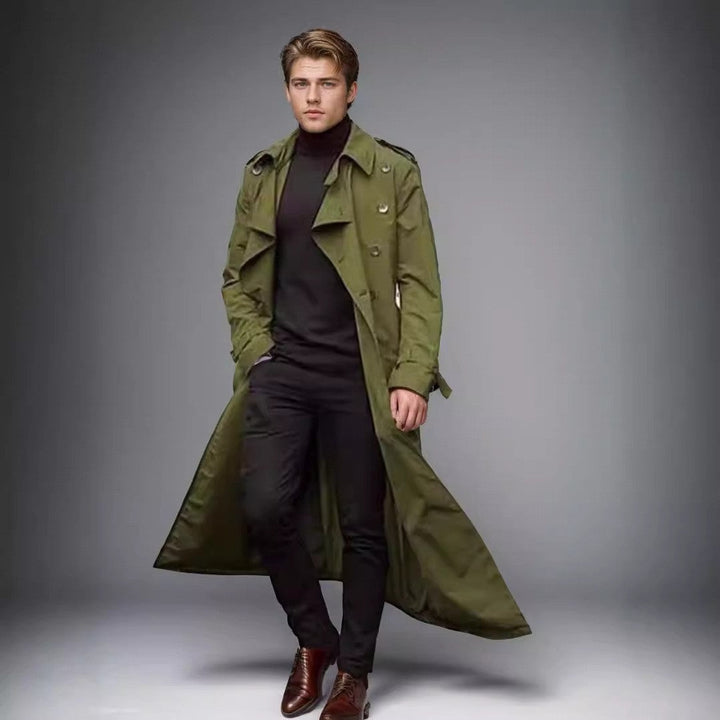 Herren Langer Trenchcoat Echoarchiv