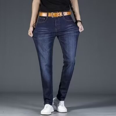 Herren Slim Fit Jeans mit elastischem Bund und modernen Akzenten Echoarchiv