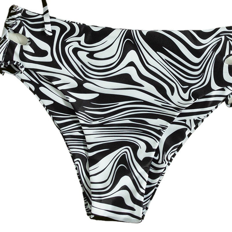 Damen Bandeau-Bikini-Set mit Stilvollem Rüschendesign Echo Archiv