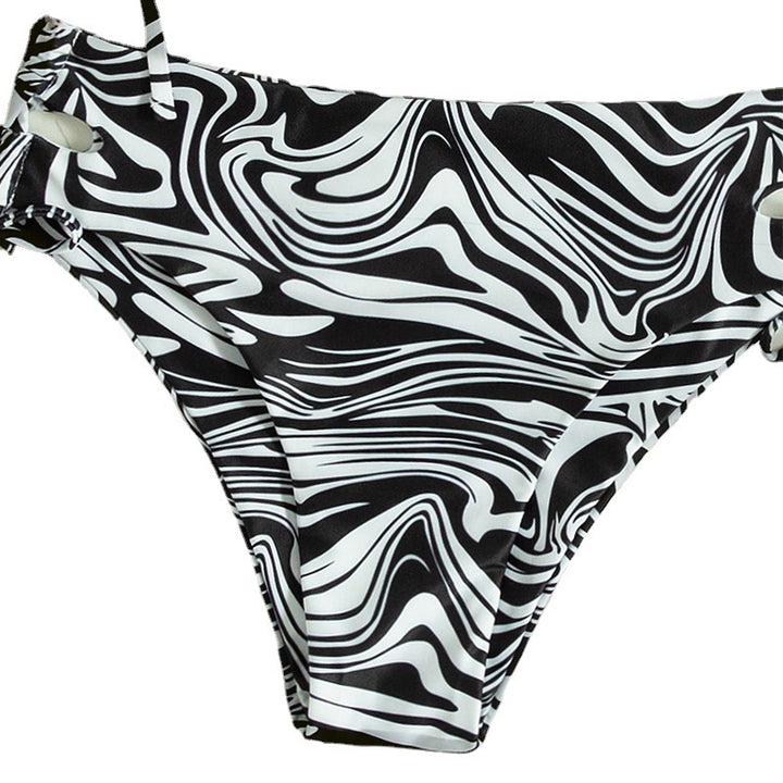 Damen Bandeau-Bikini-Set mit Stilvollem Rüschendesign Echo Archiv