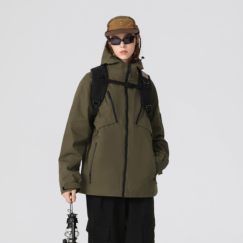 Herren Technische Softshelljacke mit Kapuze, wasserabweisender Membran und multiplen Reißverschlusstaschen Echo Archiv