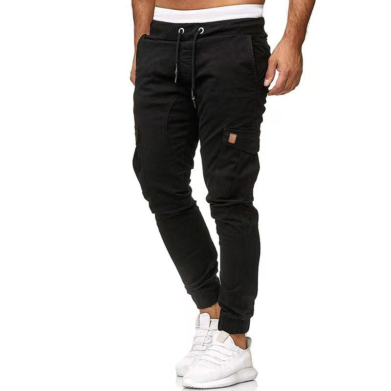 Herren nan taktische Cargo-Jogger mit Tunnelzug, elastischen Bündchen und Mehrfach-Taschen Echo Archiv