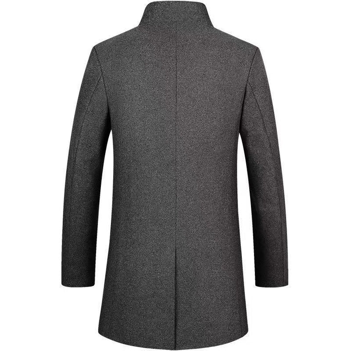 Herren eleganter Wollmantel mit modernem Schnitt und klassischen Details Echoarchiv