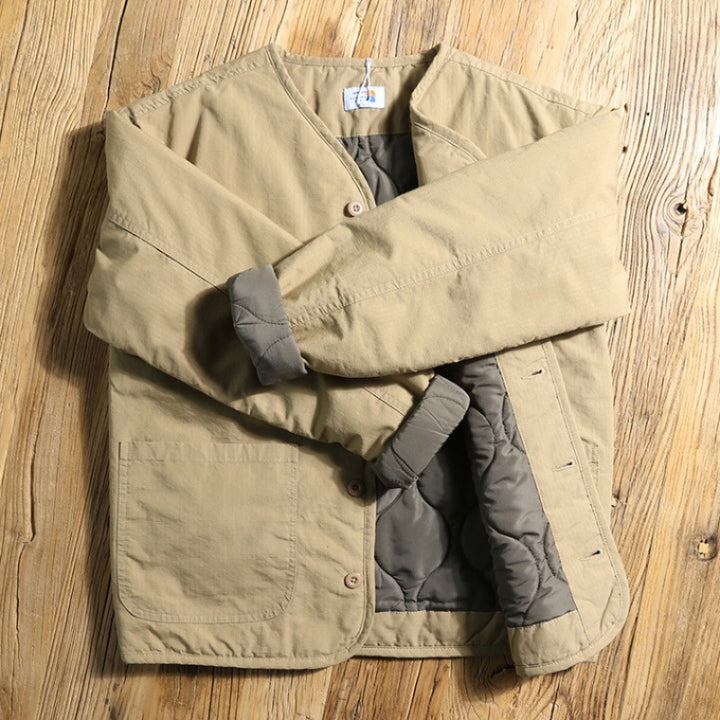 Herren gesteppte Freizeitjacke mit praktischem Kragen und innovativen Innenfutter Echoarchiv