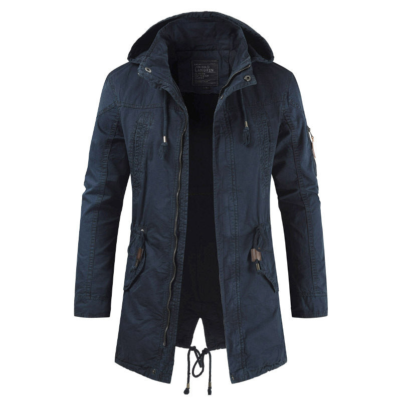 Herren Funktionsjacke mit praktischem Reißverschluss und verstellbarer Kapuze Echoarchiv