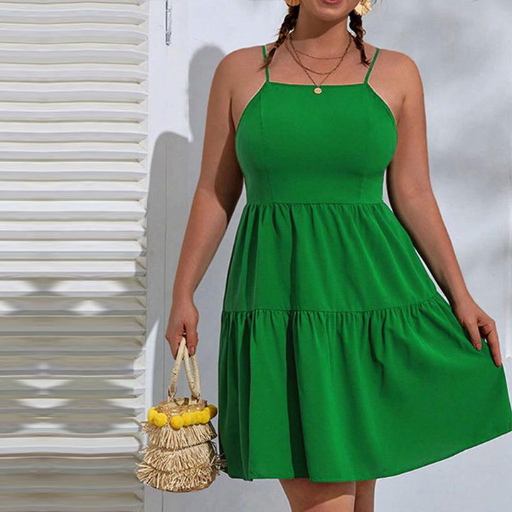 Damen Freizeitkleid mit verführerischem Volant und verstellbaren Spagettiträgern Echo Archiv