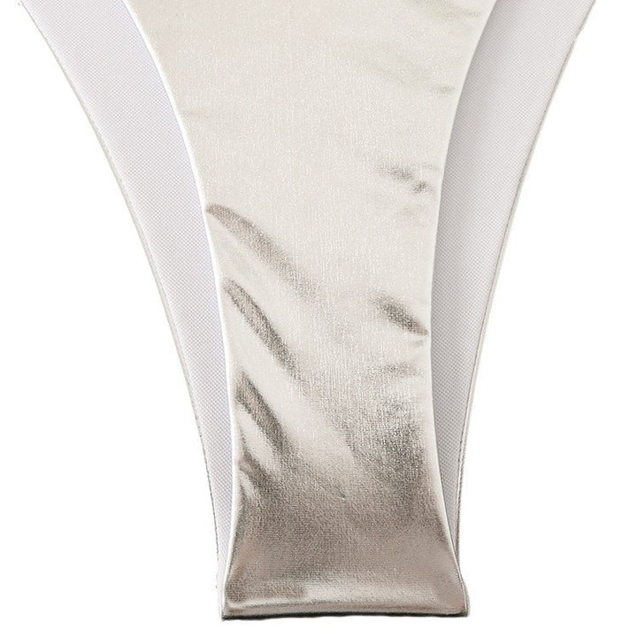 Damen Glänzender Bikini mit Neckholder-Design Echo Archiv