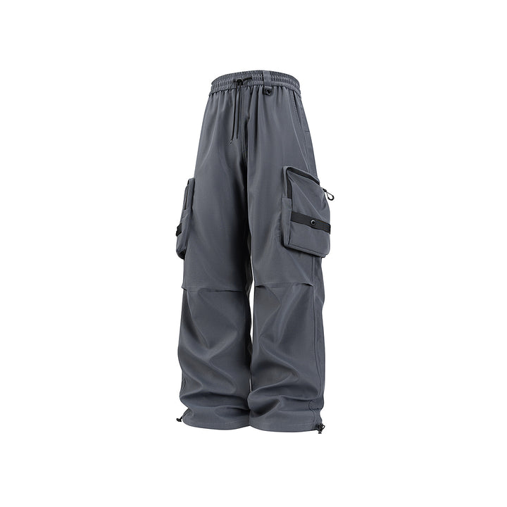 Herren Weite Utility-Cargohose mit großvolumigen Klappentaschen und Kordelzugbund Echo Archiv