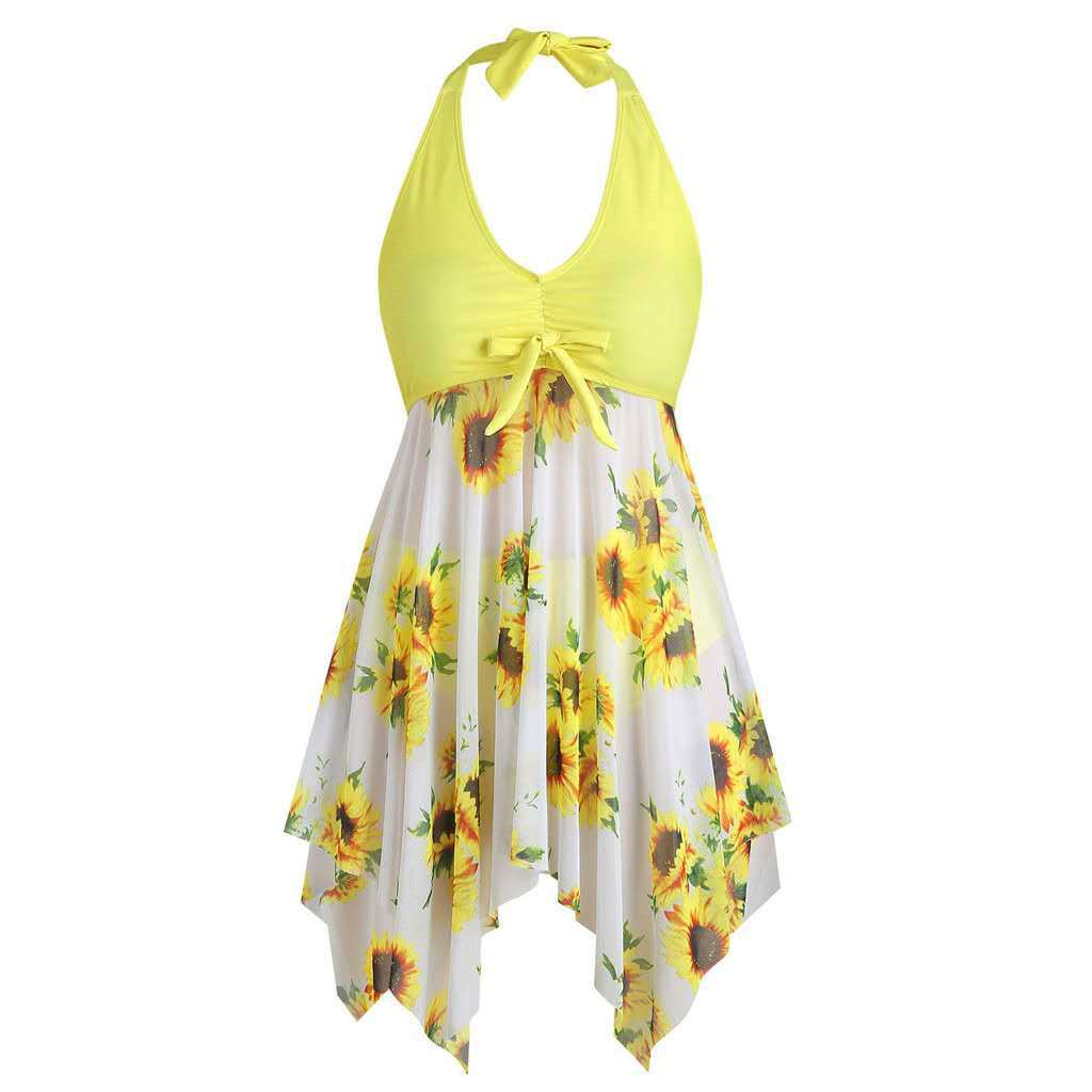 Damen Strandkleid mit verspieltem Blumendesign Echo Archiv