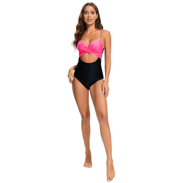 Damen Modischer Einteiler Badeanzug mit Cut-Out-Details Echo Archiv