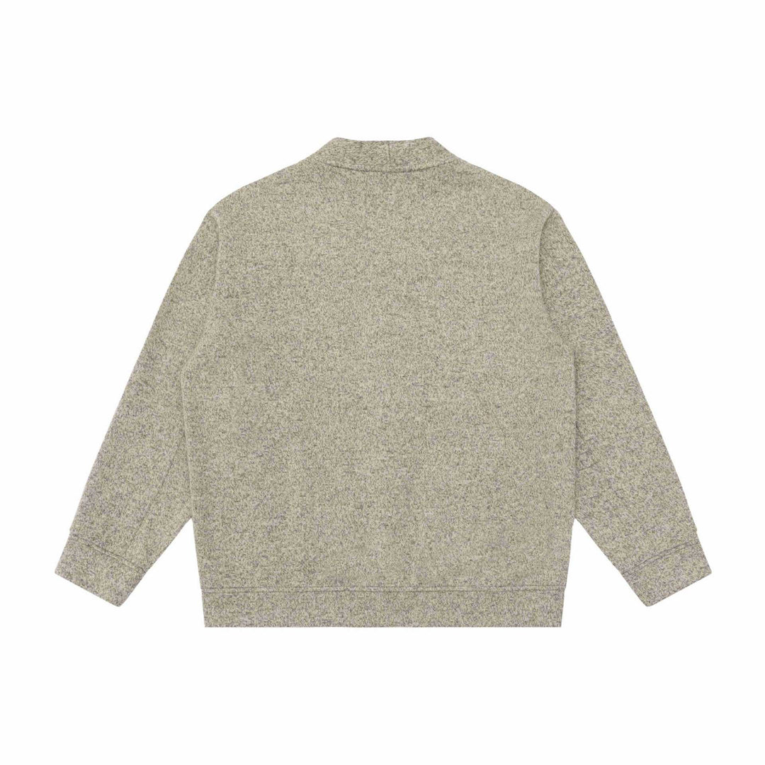 Unisex V-Ausschnitt Cardigan mit Strukturstrick und aufgesetzten Taschen Echoarchiv