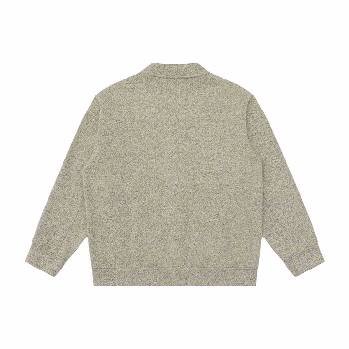 Unisex V-Ausschnitt Cardigan mit Strukturstrick und aufgesetzten Taschen Echoarchiv