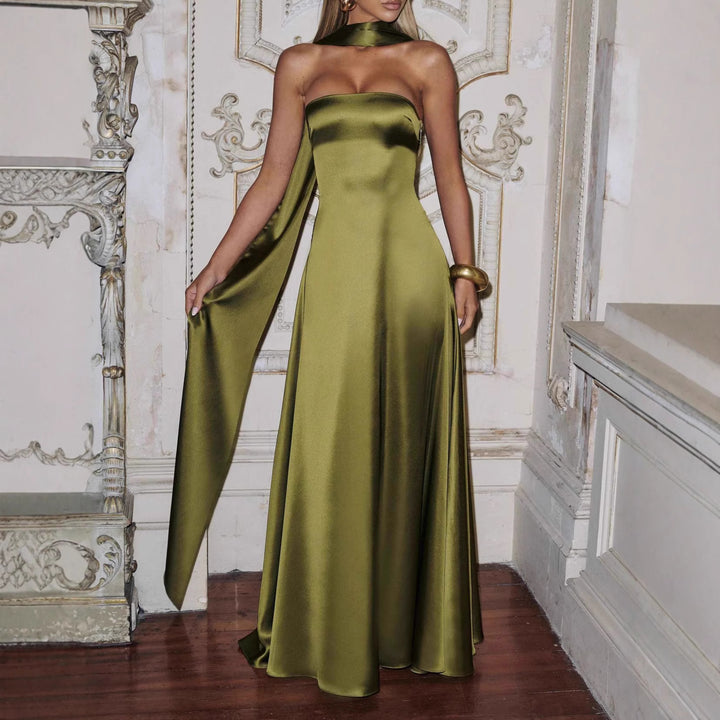 Damen Elegantes und schickes Langarm Abendkleid Echo Archiv