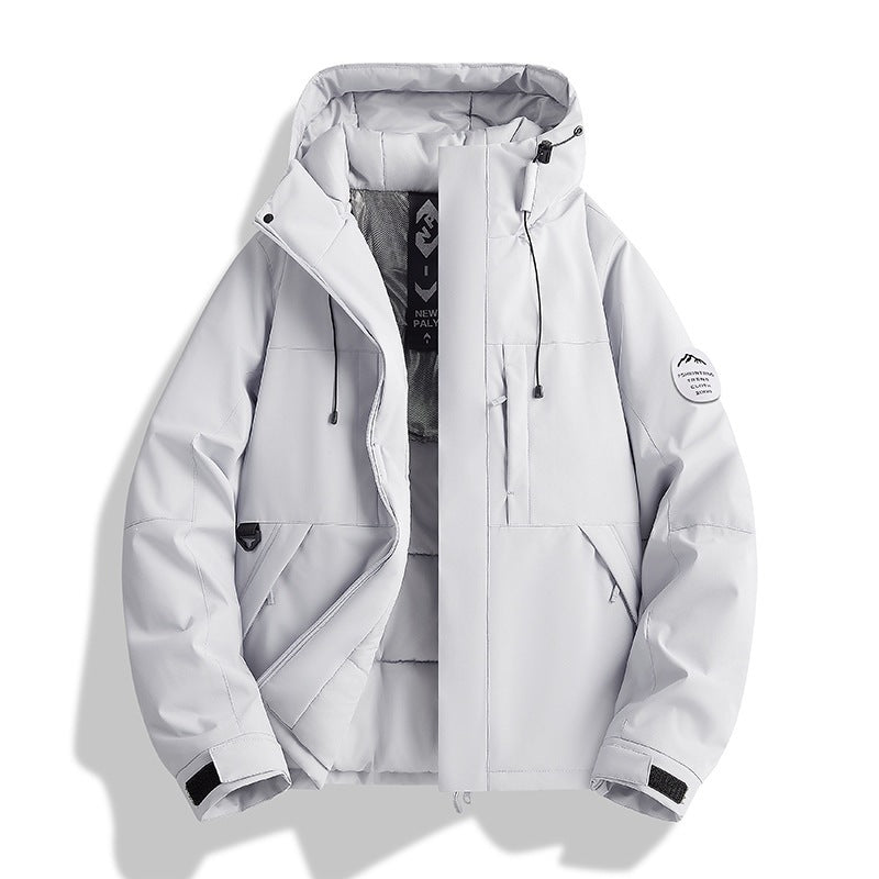 Damen Wattierte Winterjacke mit Kapuze, wasserabweisend und winddicht Echoarchiv