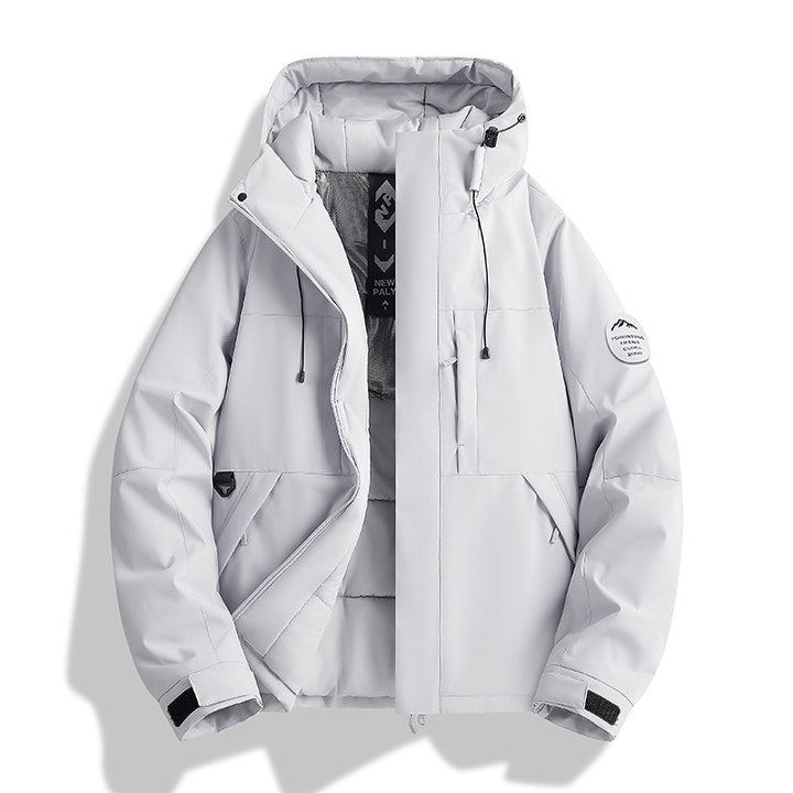Damen Wattierte Winterjacke mit Kapuze, wasserabweisend und winddicht Echoarchiv