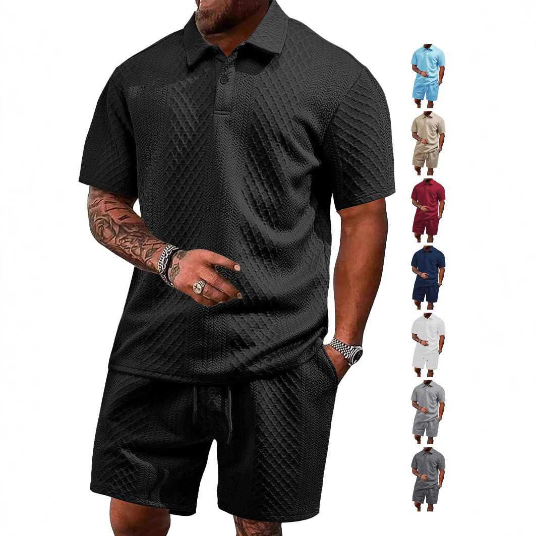 Herren Sportliches Poloshirt mit Shorts Echoarchiv
