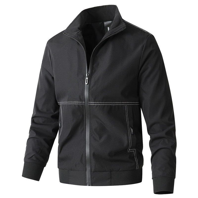 Herren Urbaner minimalistischer Softshell-Kapuzenblouson mit verdeckter Reißverschlussfront Echo Archiv