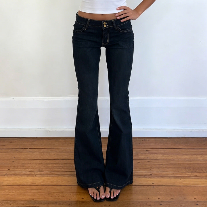 Damen Bootcut Jeans mit hohem Taillenbund und eleganter Nahtführung Echo Archiv