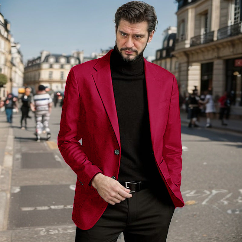 Herren Eleganter Einreiher-Blazer Echoarchiv