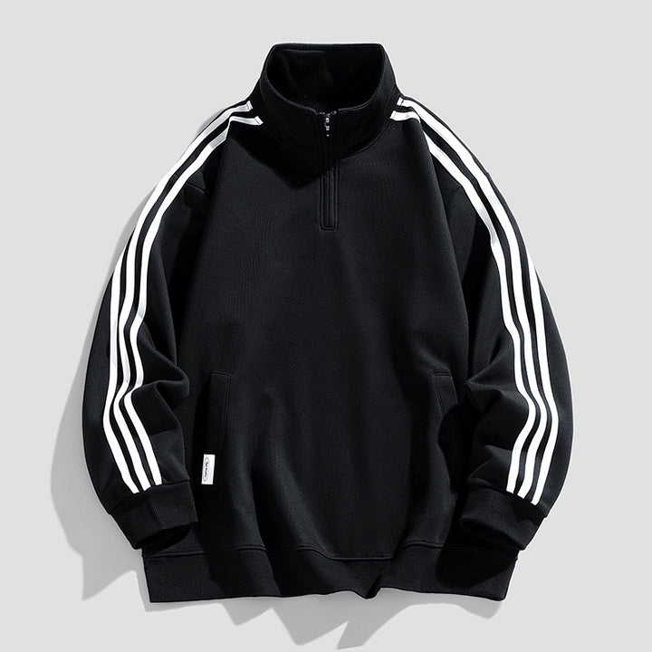 Herren sportlicher Zip-Pullover mit innovativen Seitentaschen Echoarchiv