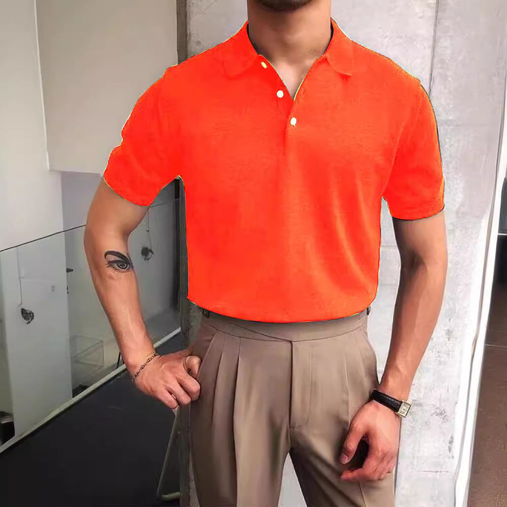 Herren nan Premium-Feinstrick-Poloshirt mit offenem Hemdkragen und dezenter Knopfleiste Echo Archiv