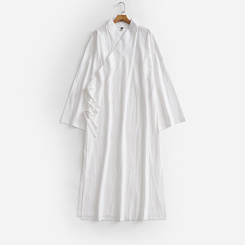 Unisex Langer Kimono-Mantel mit Bindeband, weitem Schnitt und minimalistischer Silhouette Echoarchiv