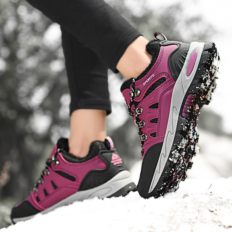 Damen Gefütterte Winter-Trekking‑Halbschuhe mit wasserdichter Oberfläche und griffiger Mehrzonenprofilsohle Echo Archiv