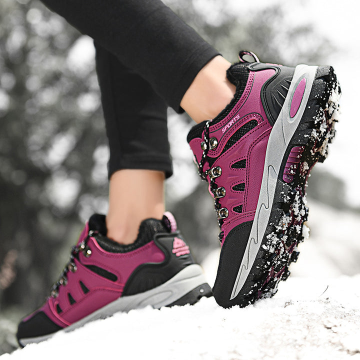 Damen Gefütterte Winter-Trekking‑Halbschuhe mit wasserdichter Oberfläche und griffiger Mehrzonenprofilsohle Echo Archiv