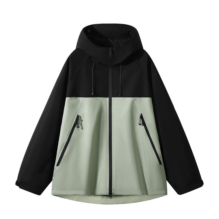 Herren elastische Softshell-Hoodie-Jacke mit ergonomischem Raglan-Schnitt, Zwei-Wege-Reißverschluss und verstellbaren Klettmanschetten – Cavarno