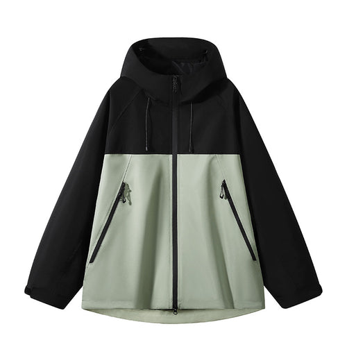 Herren elastische Softshell-Hoodie-Jacke mit ergonomischem Raglan-Schnitt, Zwei-Wege-Reißverschluss und verstellbaren Klettmanschetten – Cavarno