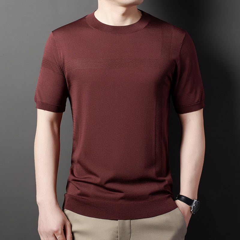Herren sportliches T-Shirt mit atmungsaktiven Netzpaneelen Echoarchiv
