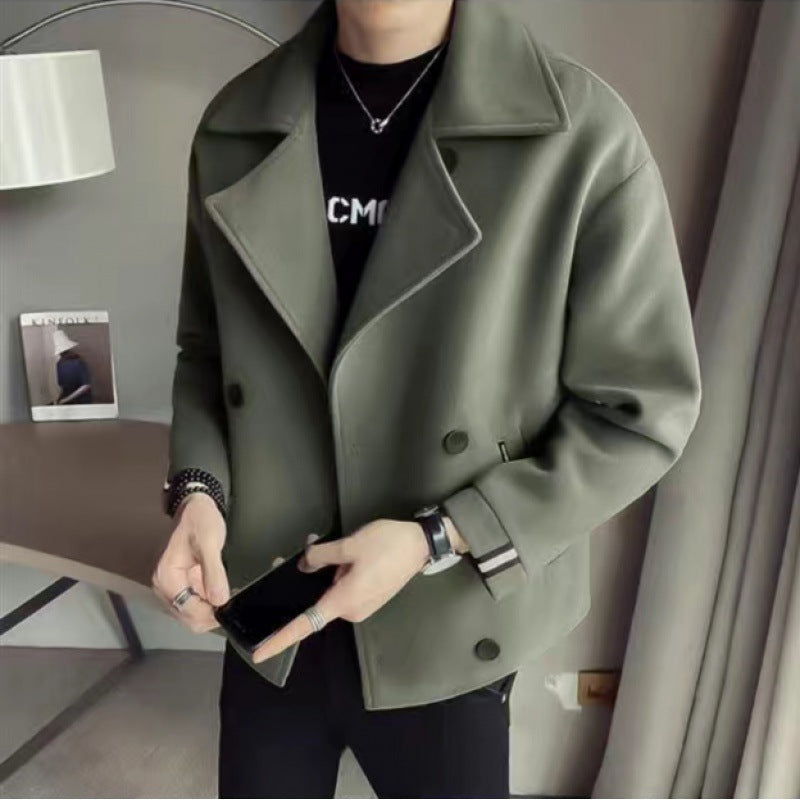 Herren modische Baumwoll-Blazerjacke mit doppelter Knopfleiste Echoarchiv