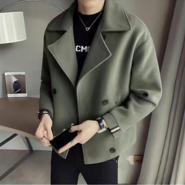 Herren modische Baumwoll-Blazerjacke mit doppelter Knopfleiste Echoarchiv