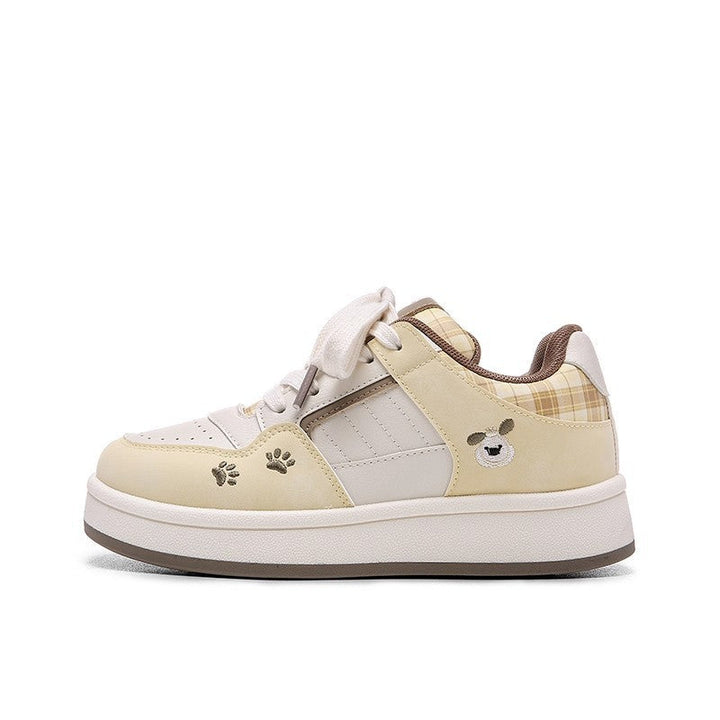 Damen Freizeitsneakers mit karierter Applikation und weicher Polsterung Echo Archiv