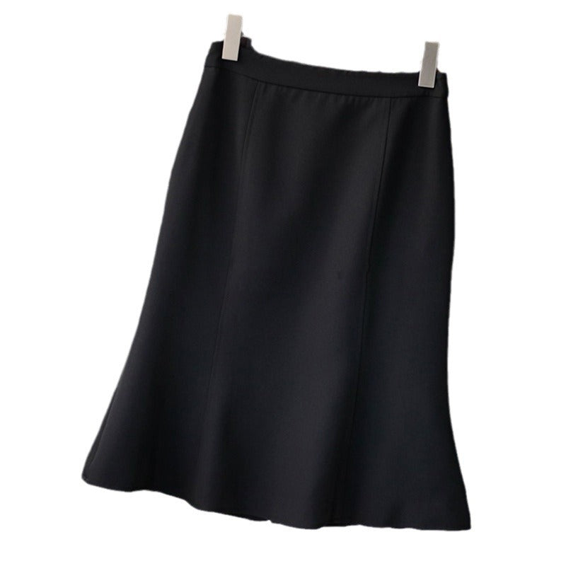Damen Midirock mit hohem Bund, Teilungsnähten und mittigem Schlitz Echo Archiv