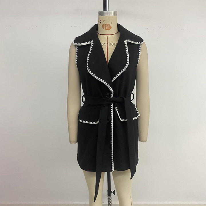 Damen Eleganter Wickel-Cardigan mit Gürtel Echo Archiv