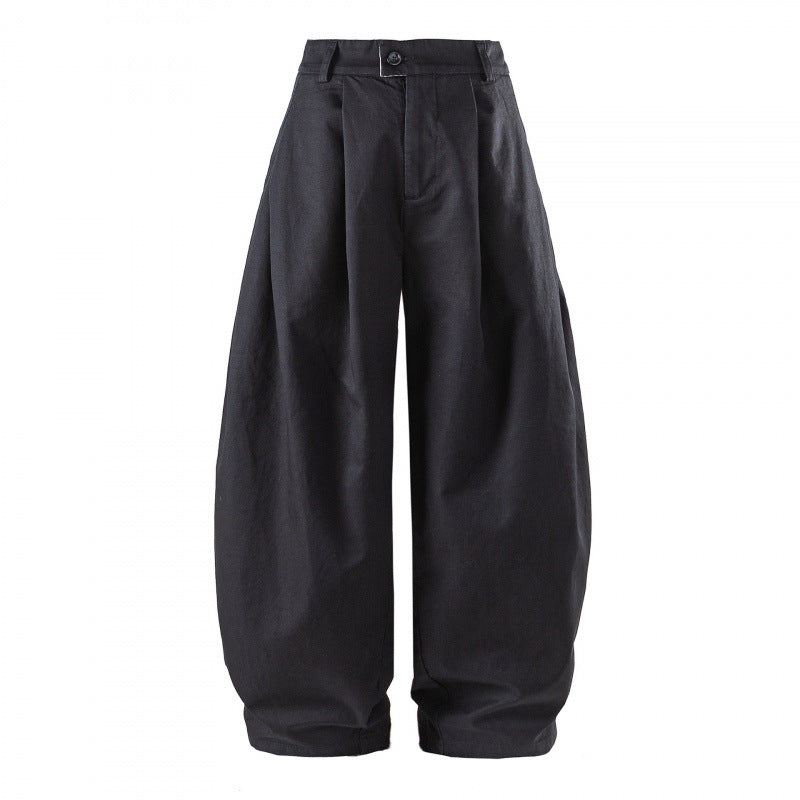 Damen Weite High-Waist Plissierte Balloon-Hose Echo Archiv