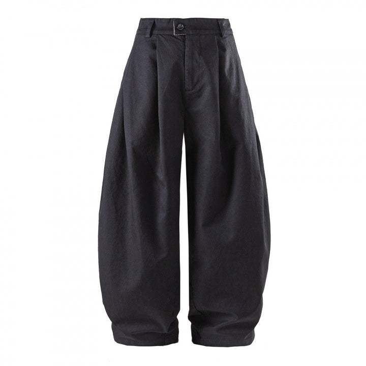 Damen Weite High-Waist Plissierte Balloon-Hose Echo Archiv