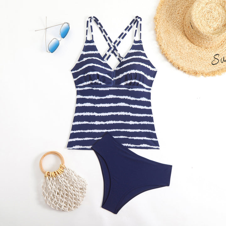 Damen Tankini mit modischem Streifenmuster Echo Archiv