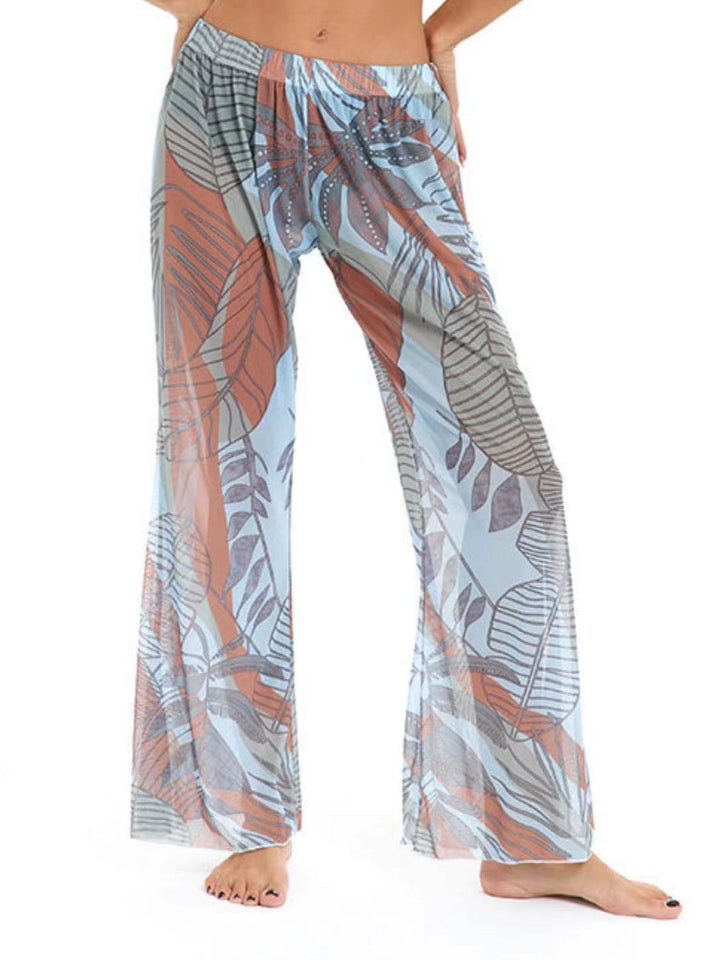 Damen Elegante Strandhose mit floralem Muster Echo Archiv
