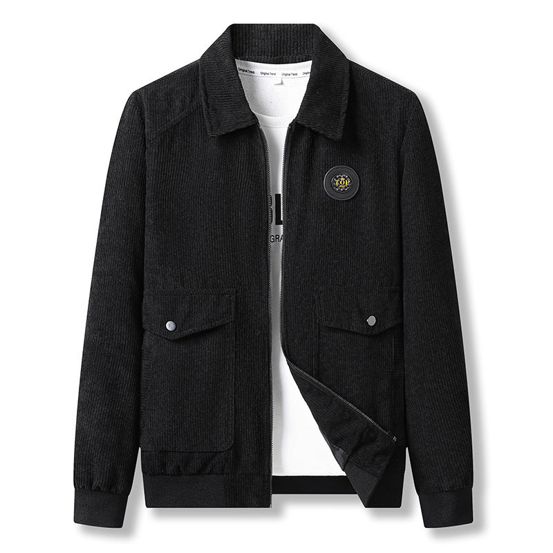 Herren Modische Jacke mit strukturiertem Stoff Echo Archiv