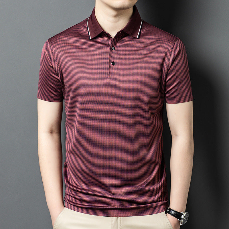 Herren Poloshirt mit strukturiertem Design und atmungsaktiven Eigenschaften Echoarchiv