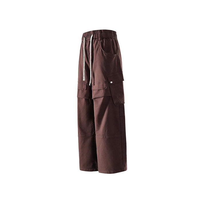 Herren weite Cargo-Hose mit elastischem Bund, Kordelzug und großzügigen Klapp-Utility-Taschen Echo Archiv